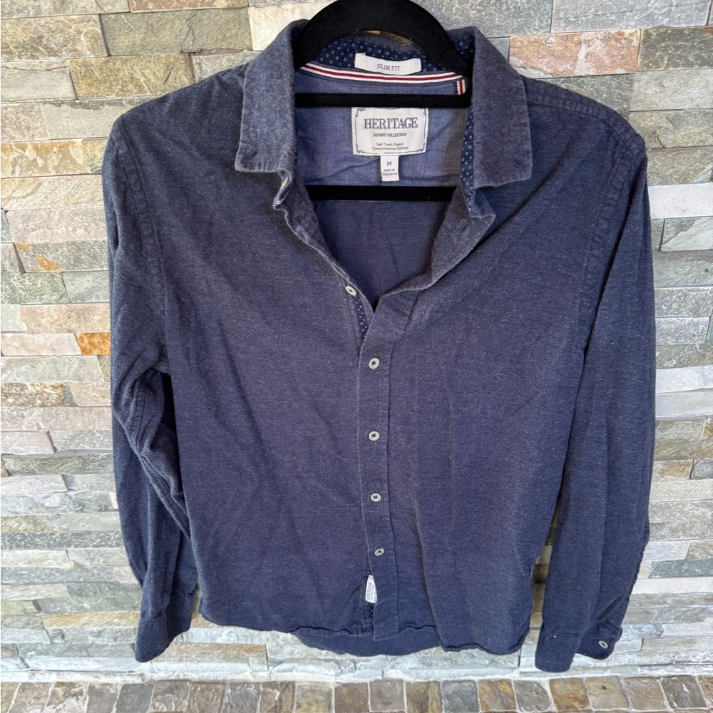 Heritage Men's Dark Blue Casual Shirt